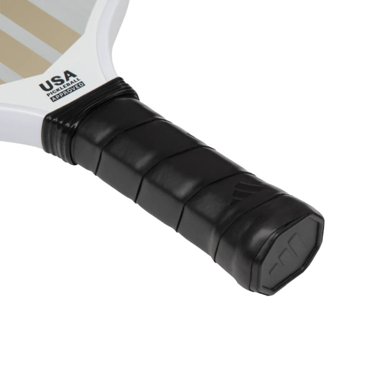 Handvat Adidas Match Light 2025 pickleballracket – lichtgewicht rond model met 14 mm dikte en textuur voor beginners.