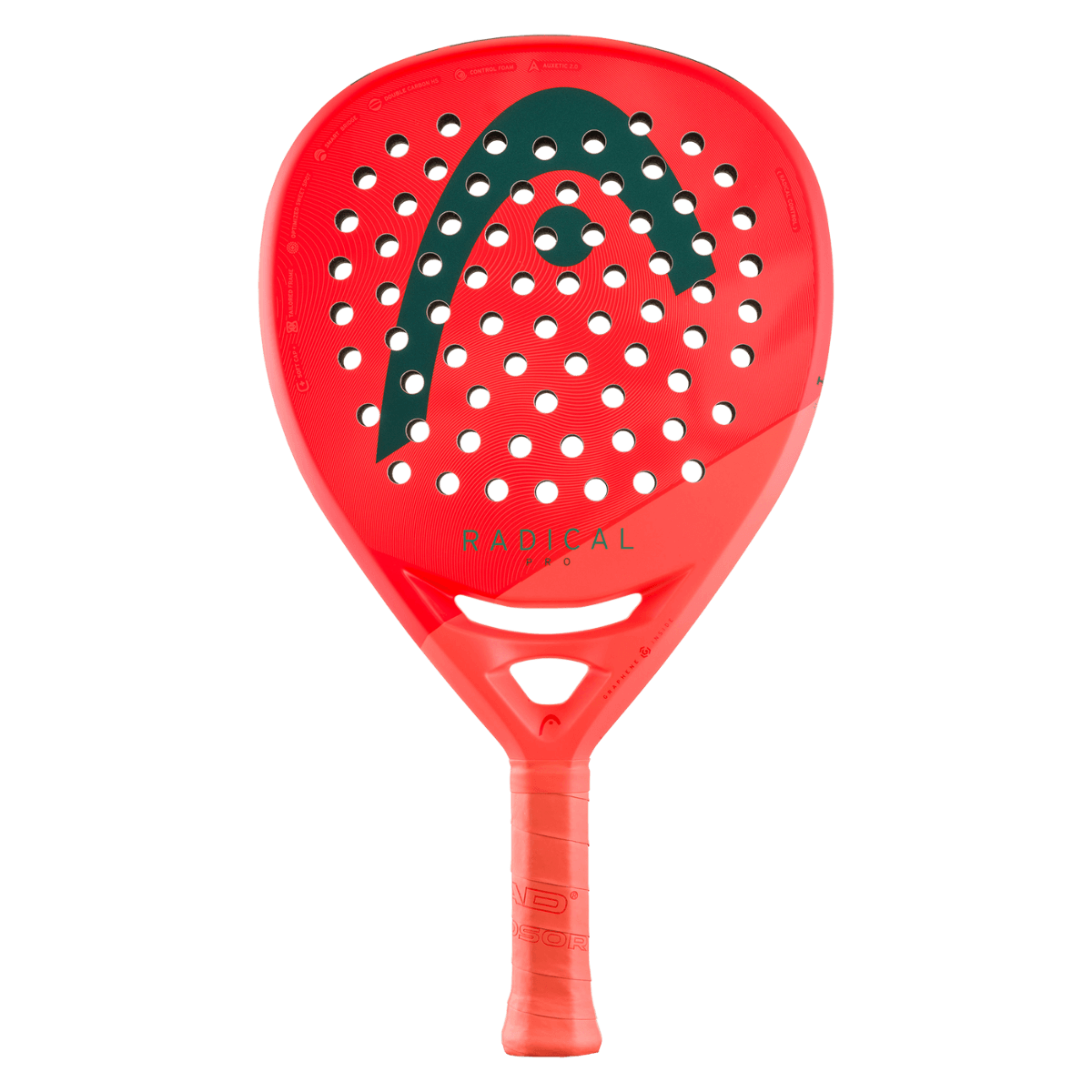 Vooraanzicht HEAD Radical Pro 2026 – Uniek Druppelvormig Racket | Power & Controle