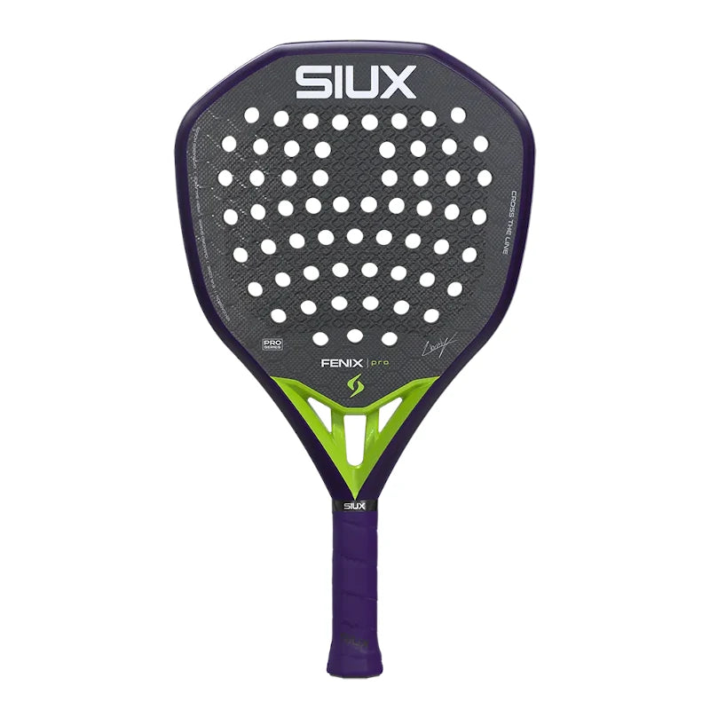 Vooraanzicht Siux Fenix Pro Glow Purple 2026 – Power Racket | Leo Ausburger