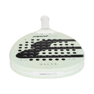 Bovenaanzicht Bullpadel Elite 02 2027 lichtgroen padel racket met zwart Bullpadel logo.