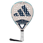 Adidas Cross It Light 3.4 witte padel racket met donkerblauw adidas logo vooraanzicht
