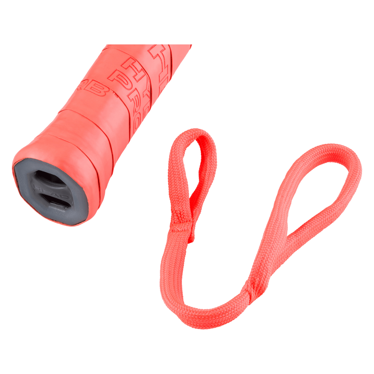 Koordje systeem HEAD Radical Motion 2026 – lichtgewicht druppelvormig padel racket zwart met oranje/rood