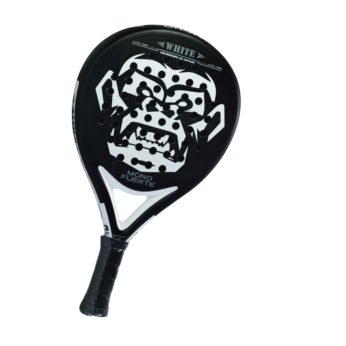 MonoFuerte White padel racket tilt