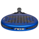 Bovenaanzicht blauw padel racket Nox Ventus Hybrid 12k 2027 by Edu Alonso