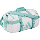 Witte padeltas met appelblauwzeegroene details
