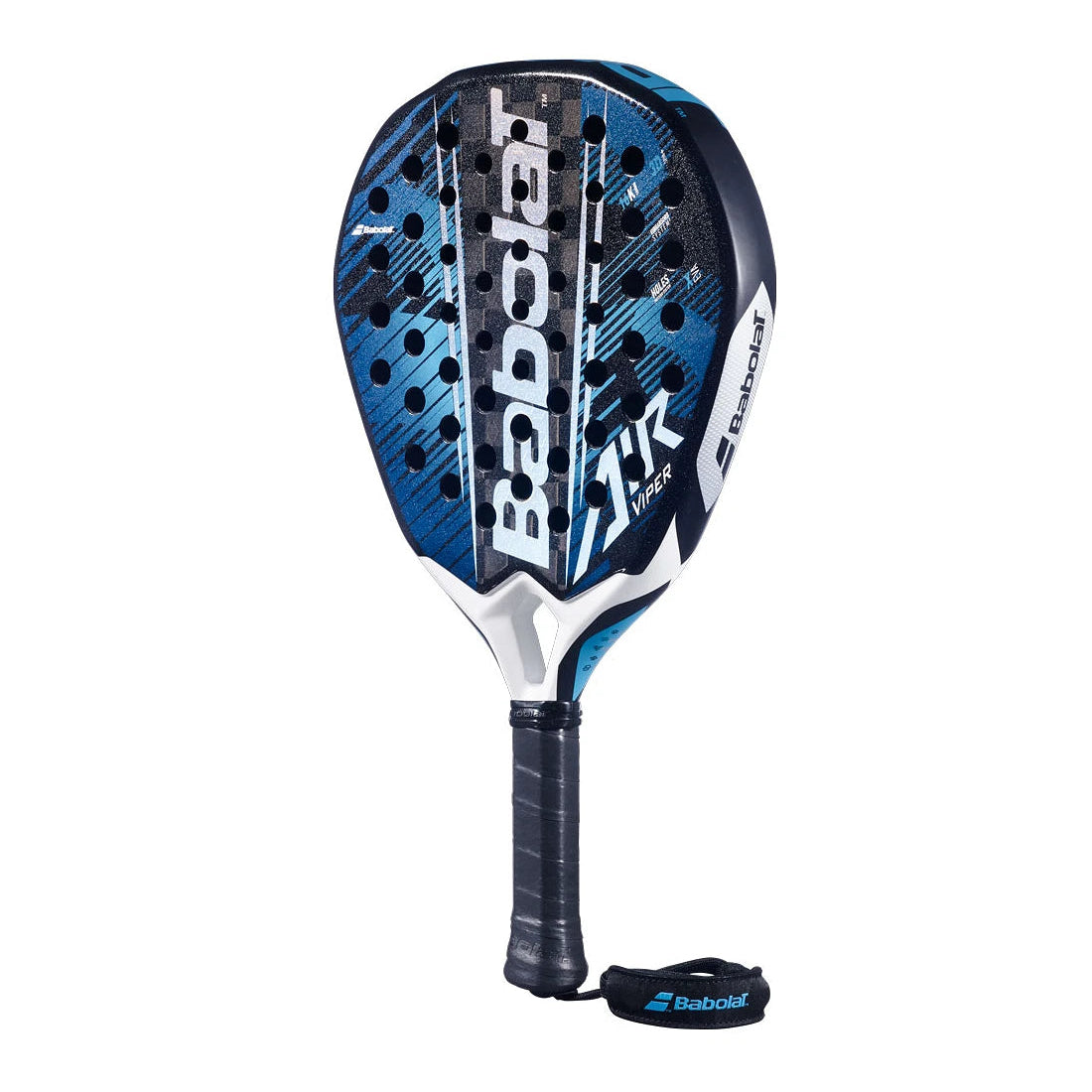 Schuin vooraanzicht Babolat Air Viper – Licht Power Padelracket | 16K Carbon