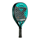 Bullpadel Hack 04 Hybrid 2025 padel racket zwart en groen schuin vooraanzicht