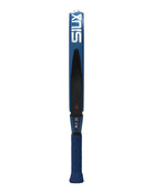 Zijaanzicht Siux Diablo Pro 2026 Royal Blue | Traanvormig padelracket met 24K Carbon TeXtreme, EVA Pro-kern en 3D-textuur. 