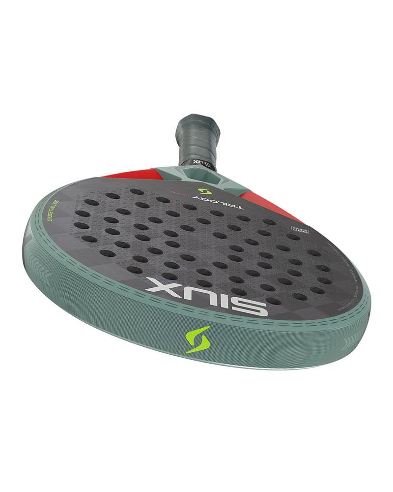 Bovenaanzicht Siux Trilogy Pro 2026 Ash Green – Controle Padelracket | 24K Carbon