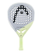 Vooraanzicht Head Extreme Motion 2026 grijs met licht groene padel racket