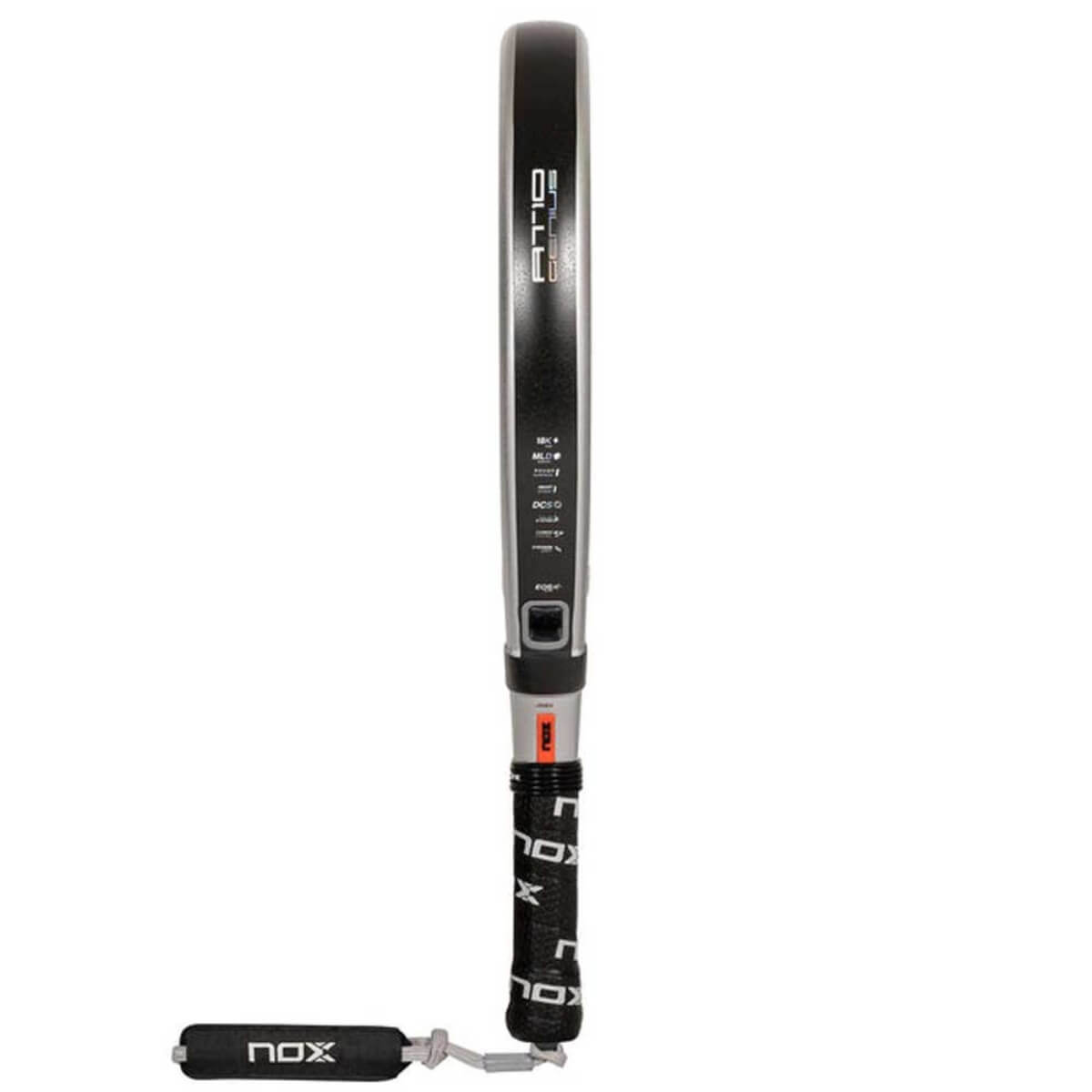 Nox AT10 Genius 18k alum 2024 padel racket zijkant